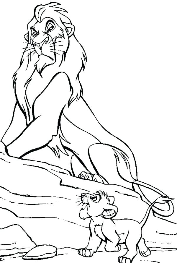 600x890 Lion King Coloring Page Coloring Pages Page Scar Hate The Lion