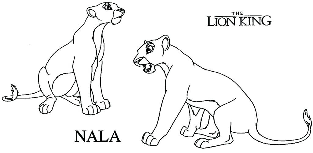 1024x502 Nala Coloring Pages Nala Coloring Pages Lion King Coloring Pages