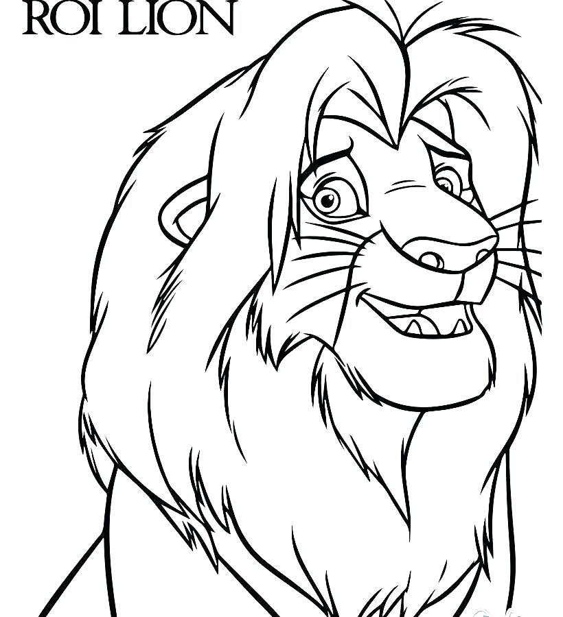 820x900 Mufasa Coloring Pages Lion King Characters The Great Coloring Page