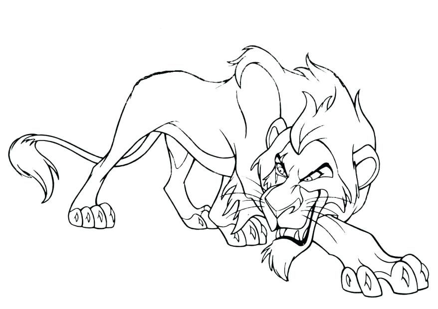 878x620 Scar Coloring Page Coloring Scar Lion King Coloring Pages For Kids