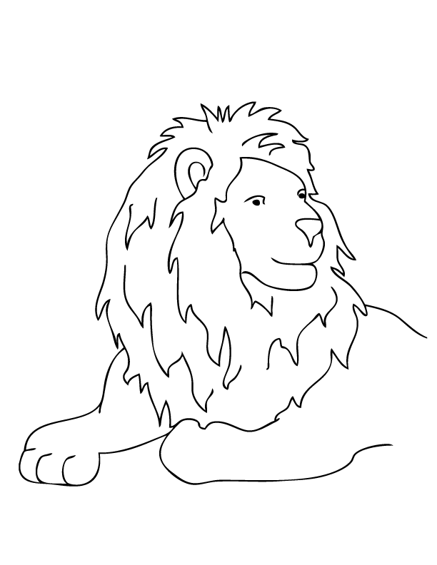 612x792 Lion And Lamb Coloring Page
