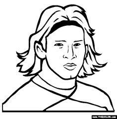 236x240 Lionel Messi Online Coloring Page Kids Print And Color