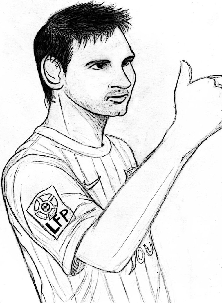 765x1045 Messi Coloring Pages