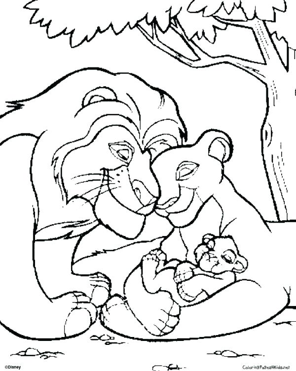 600x753 Coloring Page Of A Lion Coloring Collection