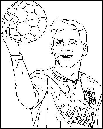 351x439 Lionel Messi Poster Coloring And Activity Page Sport Coloring