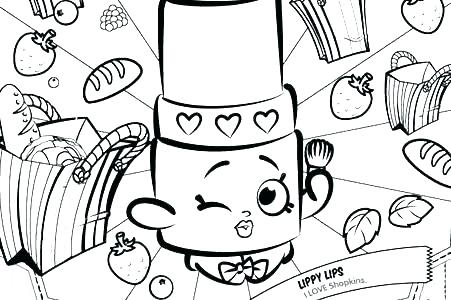 451x300 Lips Coloring Pages Flute And Lips Coloring Page Shopkins Lippy