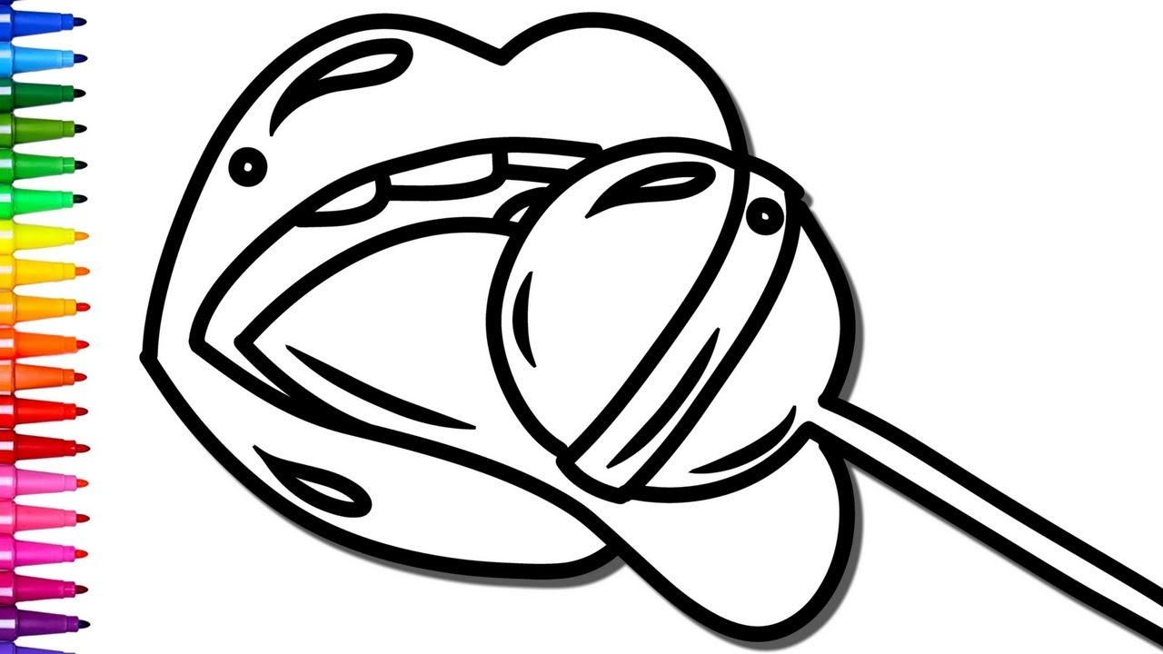 1280x720 Lippy Lips Shopkin Coloring Page Free Printable Pages Inside