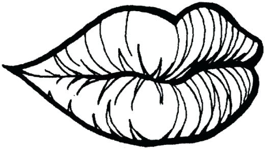 520x293 Lips Coloring Pages Lips Coloring Pages Free Download Clip Art