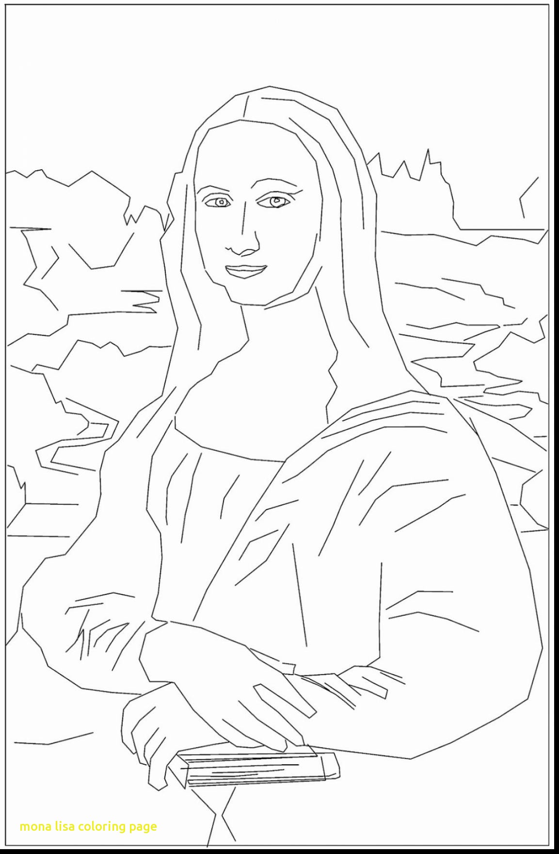 1153x1760 Mona Lisa Coloring Page Head
