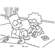 230x230 Top Free Printable Simpsons Coloring Pages Online