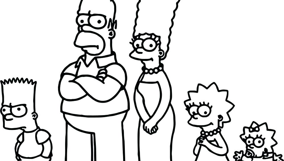 960x544 Simpsons Coloring Pages