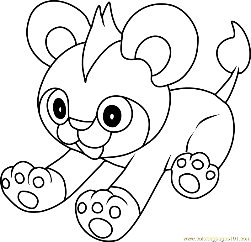 800x772 Litleo Pokemon Coloring Page