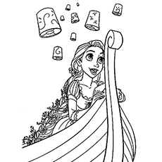 230x230 Beautiful Rapunzel Coloring Pages For Your Little Girl