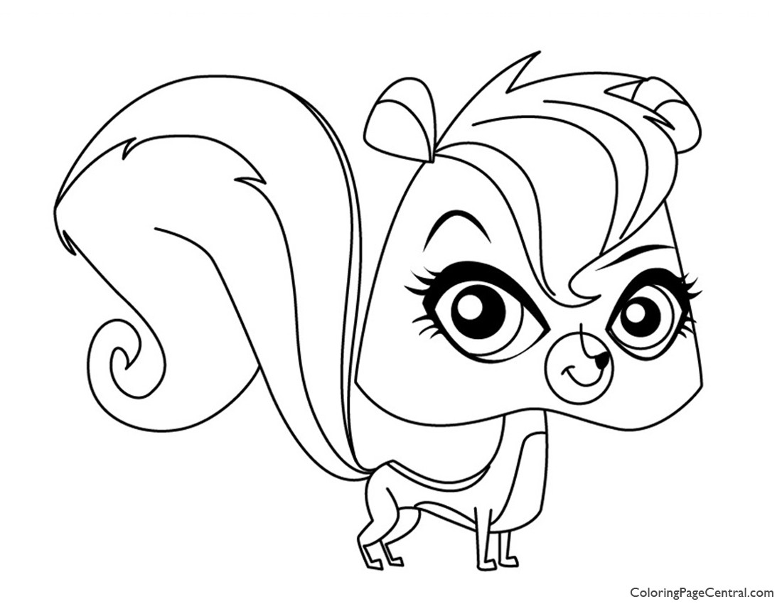 1100x850 Tested Coloring Pages Littlest Pet Shop Animals Pepper Clark Page