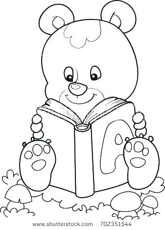 337x470 Coloring Page Bear