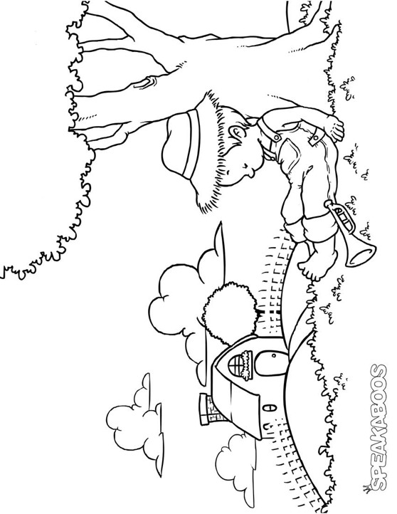 558x722 Worksheet For Colouring Coloring Pages Little Boy Blue Speakaboos