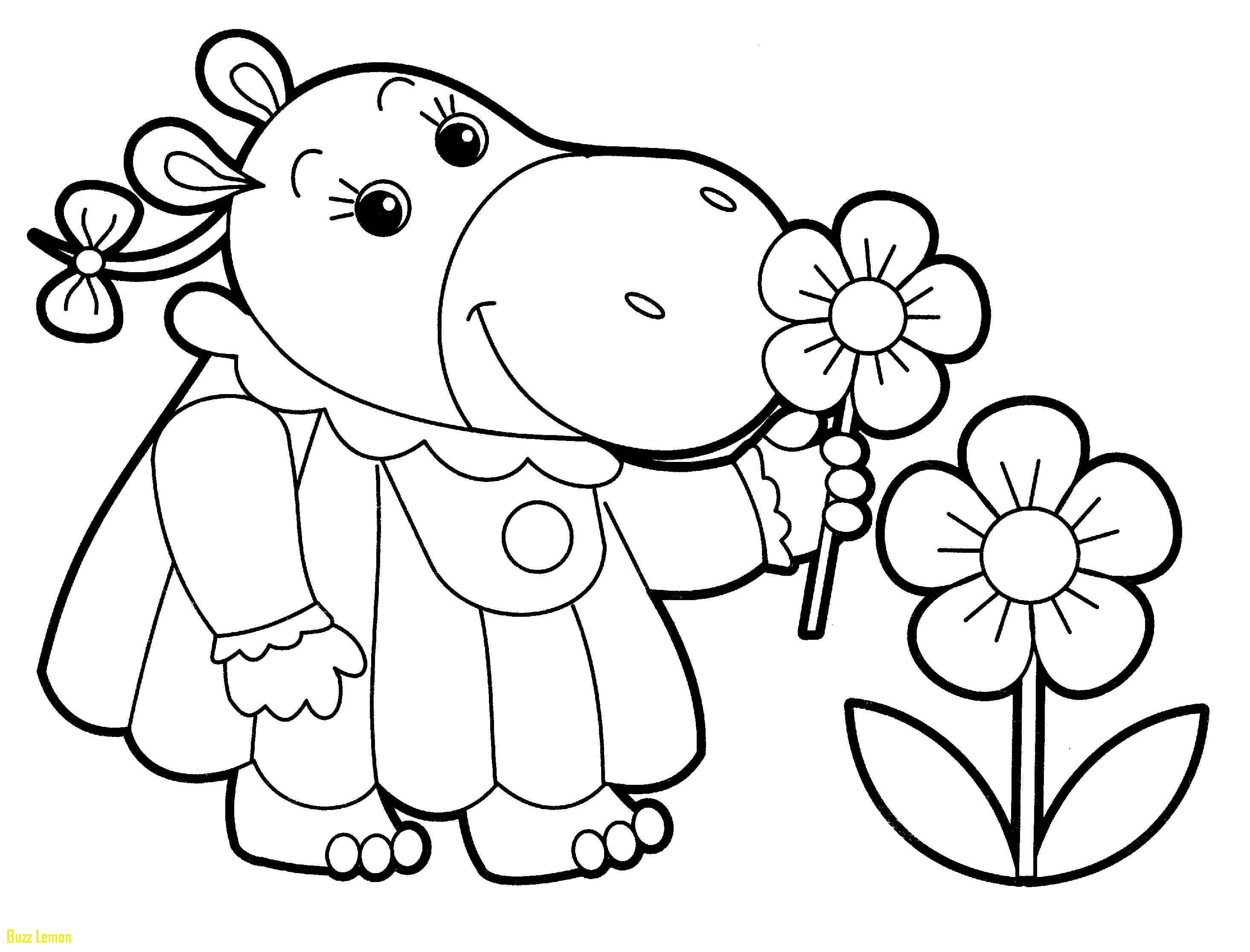 2930x2232 Little Kid Coloring Pages New Rhino Kid Smelling Flowers Free