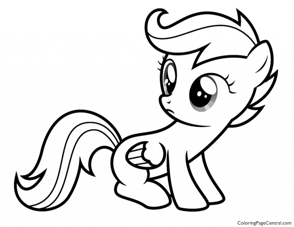 1024x791 My Little Pony Scootaloo Coloring Page Coloring Page Central