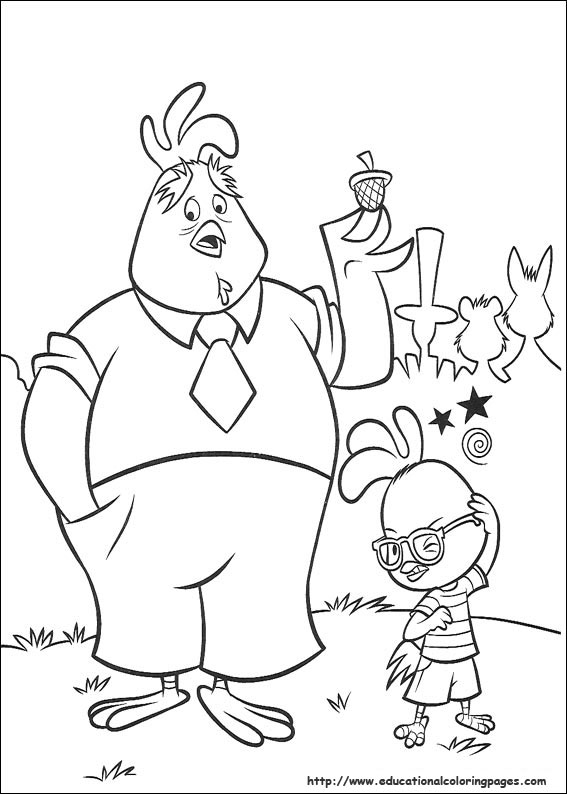 567x794 Chicken Little Coloring Pages
