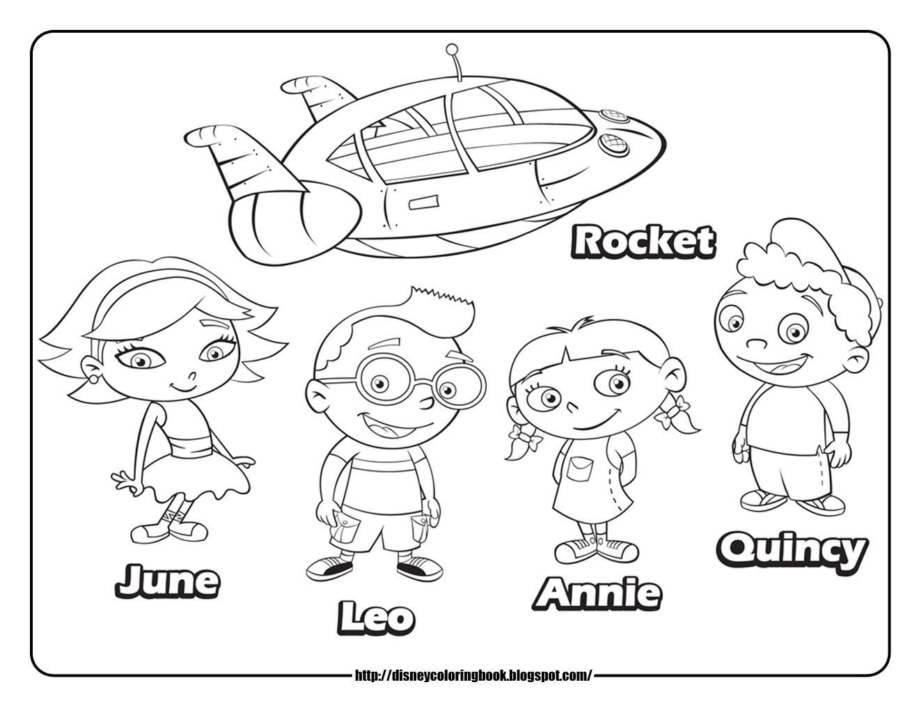 1320x1020 Little Einsteins Coloring Pages
