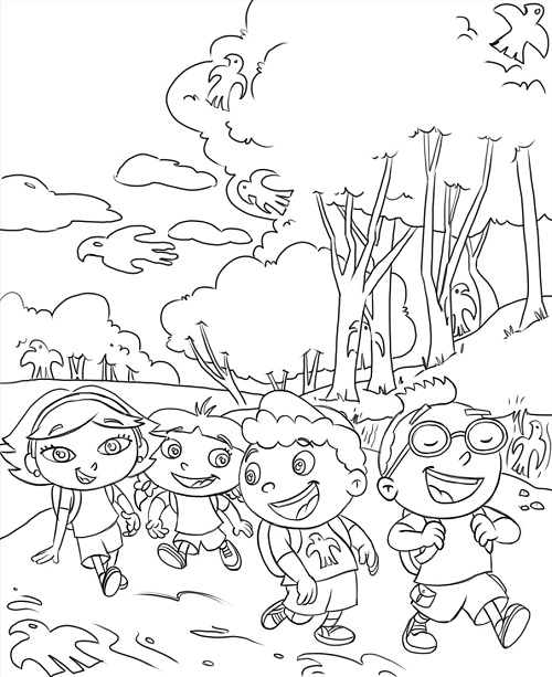 500x613 Free Printable Little Einsteins Coloring Pages Get Ready To Learn!