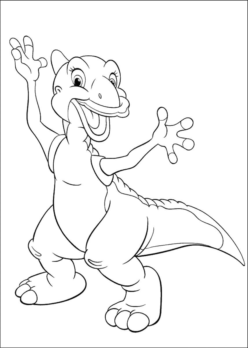 857x1200 Land Before Time Coloring Pages General Free Download Colouring