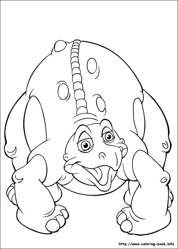 567x794 Dinosaur Feet Coloring Pages N Land Before Time