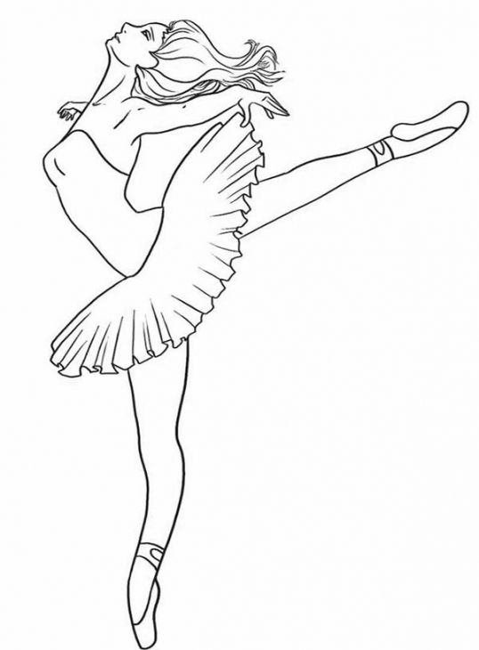 Little Girl Ballerina Coloring Pages at GetDrawings | Free download