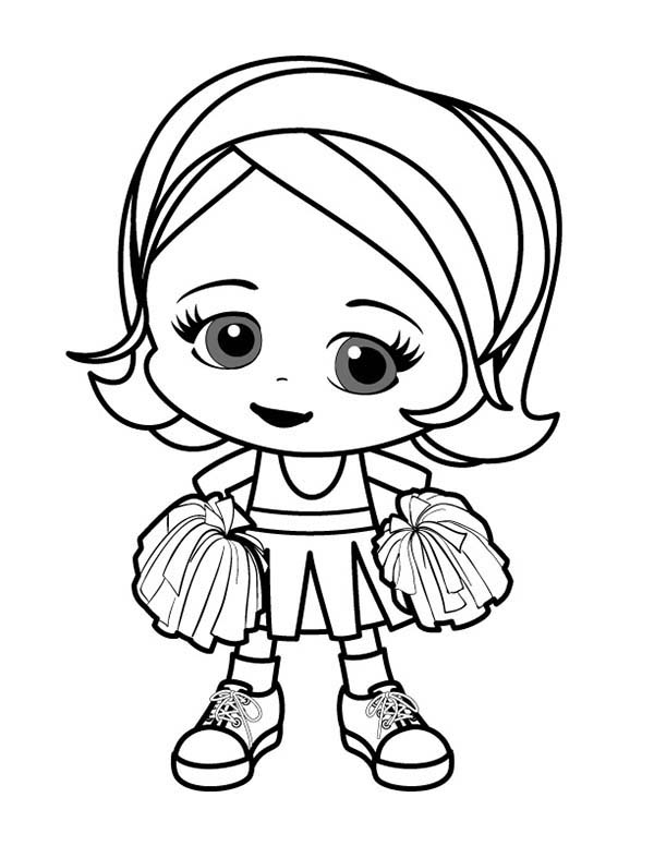 600x776 Little Girl Coloring Pages