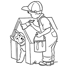 230x230 Top Free Printable House Coloring Pages Online