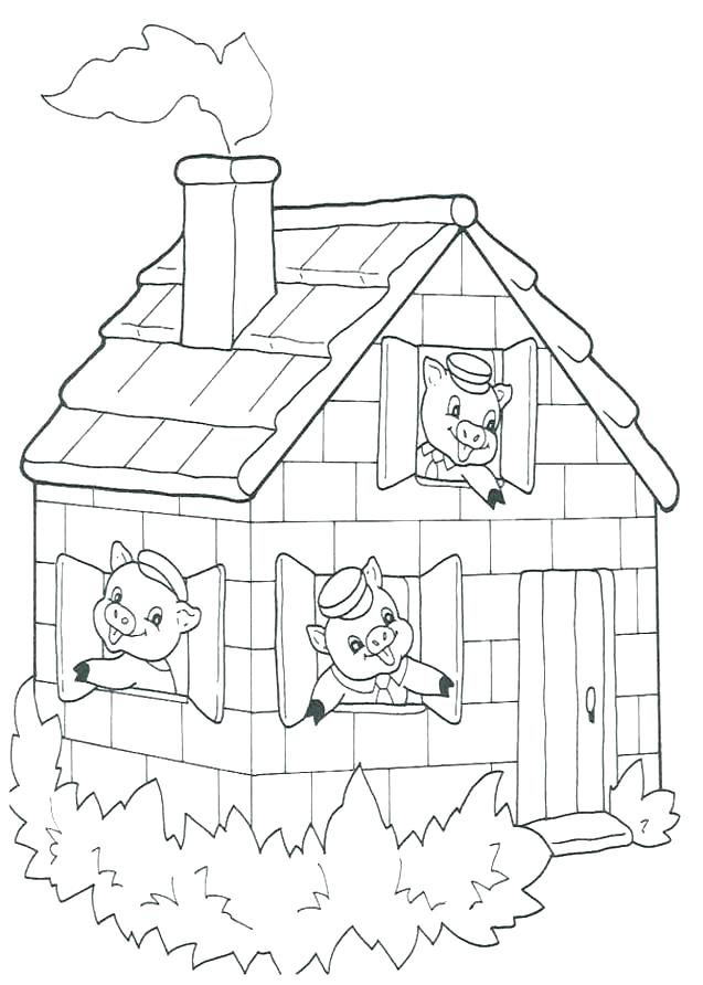 637x892 Gingerbread House Coloring Pages