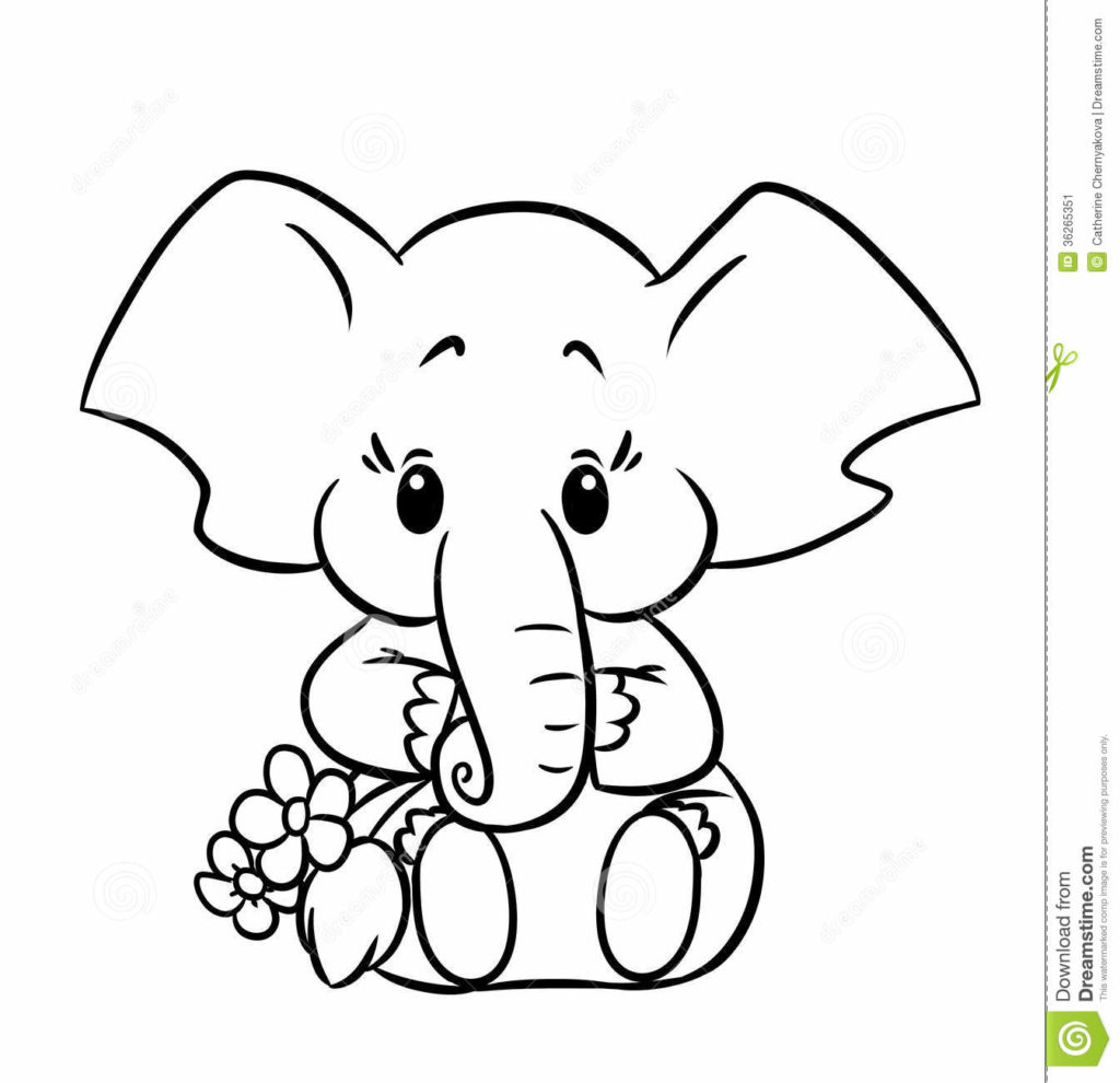 1024x990 Printable Baby Elephant Coloring Pages For Little Baby Kids