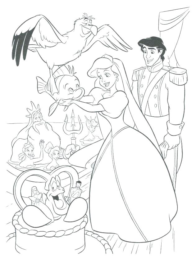 618x877 The Little Mermaid Coloring Pages