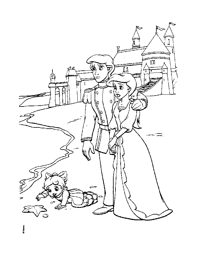 660x847 The Little Mermaid Melody Coloring Pages Coloring Page Zone