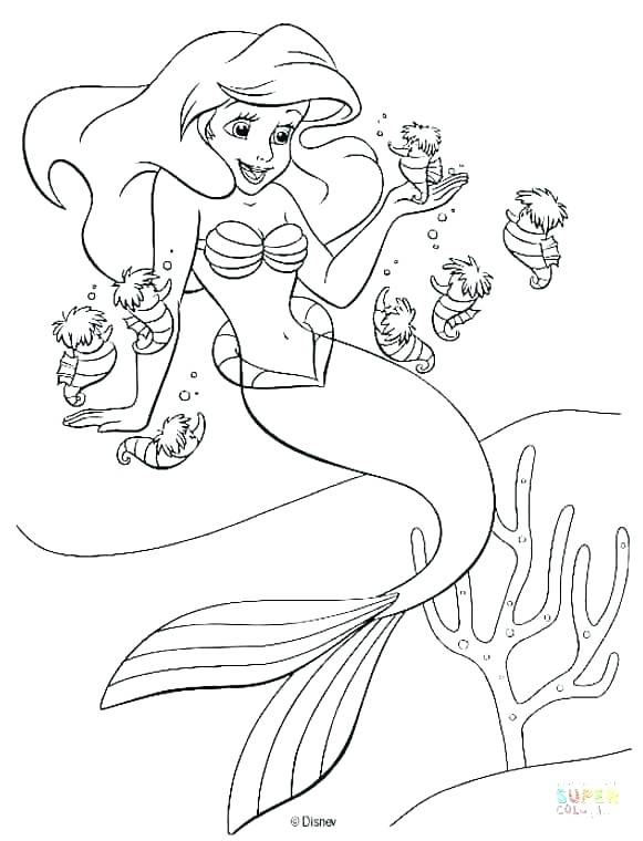 581x760 Coloring Pages Little Mermaid Little Mermaid Coloring Pages
