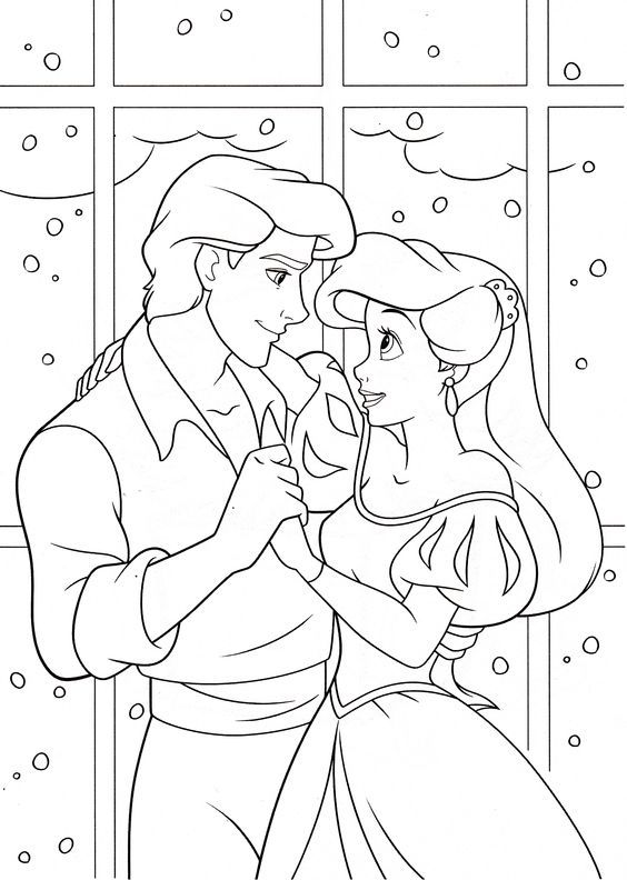 564x792 Best The Little Mermaid Disney Coloring Pages Images