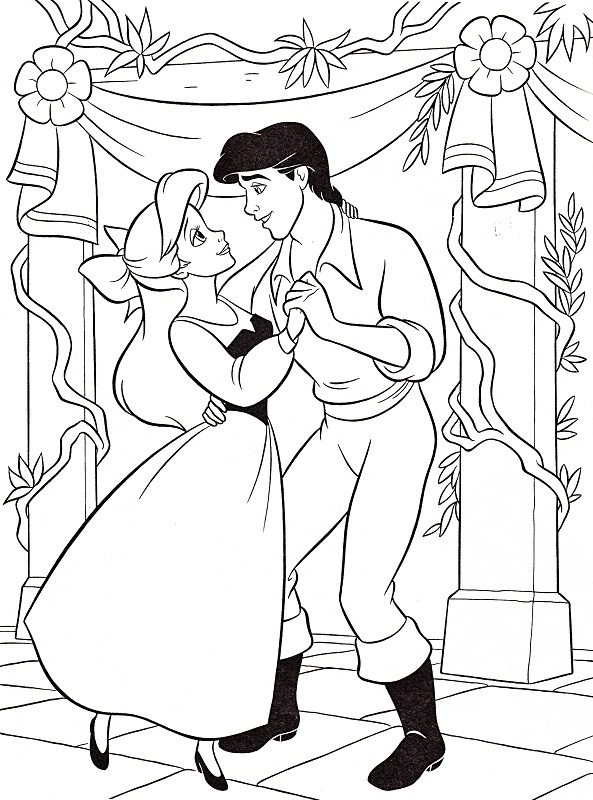 593x800 The Little Mermaid Coloring Pages Ariel Ariel's Daughter Shock