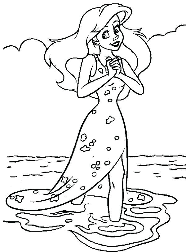 600x815 Ariel The Little Mermaid Coloring Pages Princess