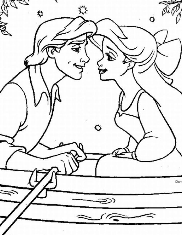 725x935 The Little Mermaid Coloring Pages