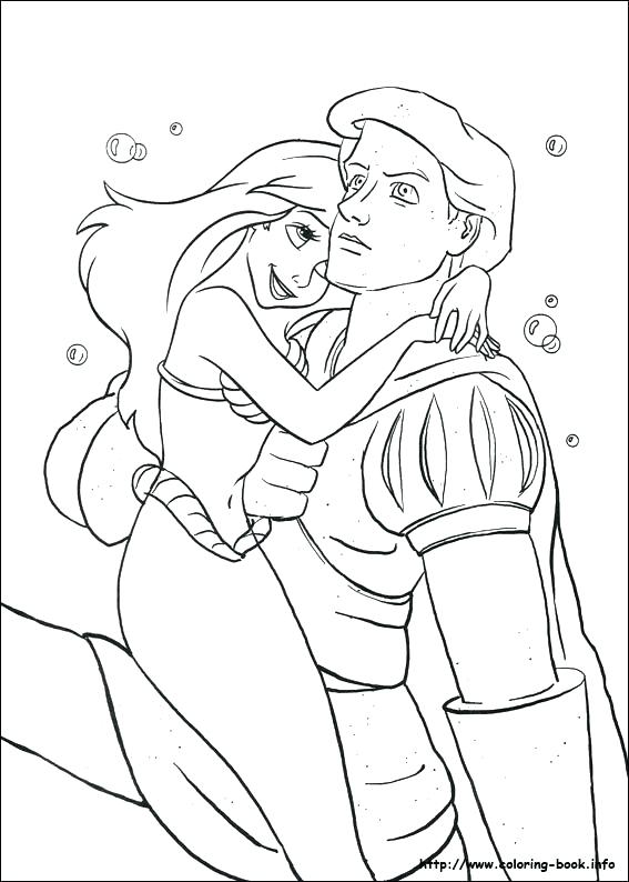 567x794 The Little Mermaid Coloring Pages Online Teleks Site