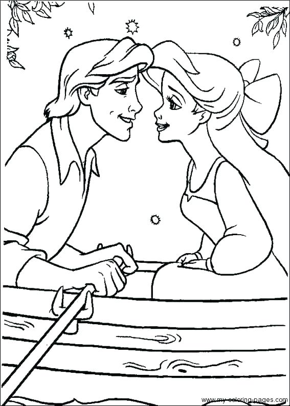 567x794 Ariel Wedding Coloring Pages Coloring Pages Of The Little Mermaid