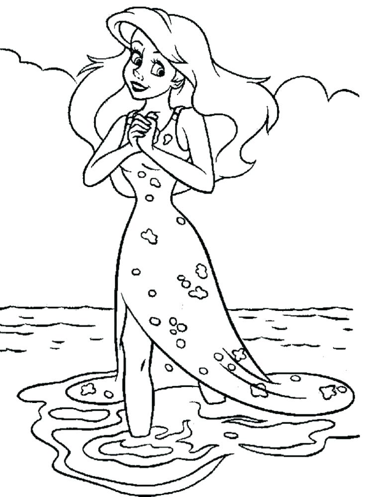 736x999 The Little Mermaid Baby Melody Coloring Pages Kids Coloring