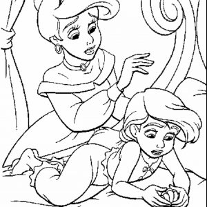 300x300 The Little Mermaid Baby Melody Coloring Pages Archives