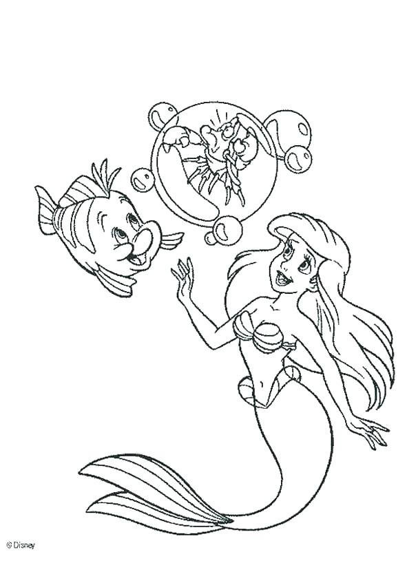 Little Mermaid Melody Coloring Pages_ at GetDrawings | Free download