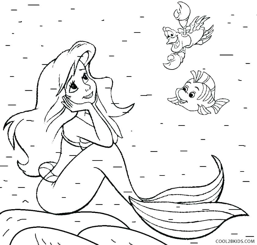 842x800 Little Mermaid Printable Coloring Pages Printable Little Mermaid