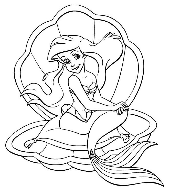 660x751 Little Mermaid Printable Coloring Pages