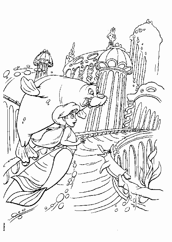 Little Mermaid Sebastian Coloring Pages