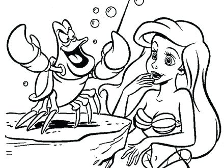 440x330 Sebastian Coloring Pages Coloring Pages Free Little Mermaid