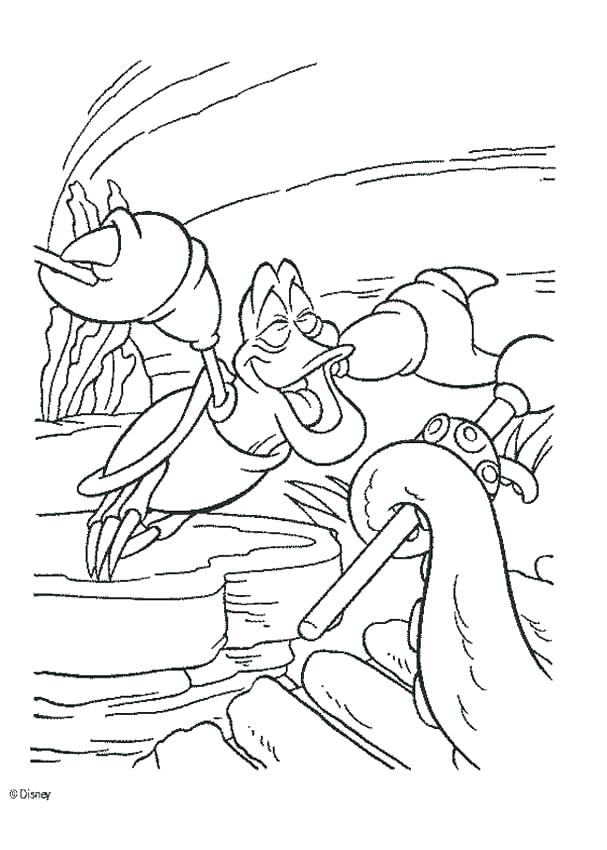 607x850 Sebastian Coloring Pages Little Mermaid Coloring Page Flounder