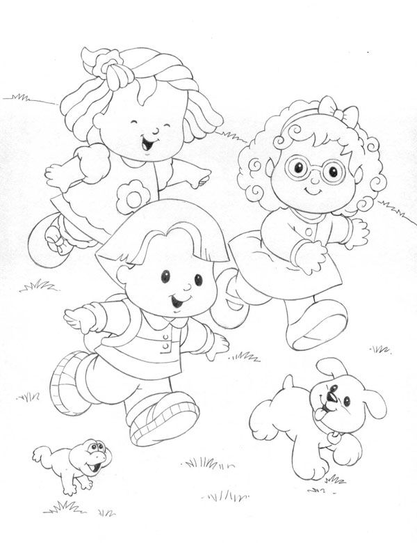 600x780 Little People Coloring Pages Coloring Pages